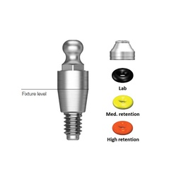 Osstem SS O-ring Abutment Set + matriisi ja o-renkaat